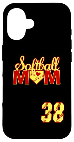 Softball Mutter Muttertag #38 Fastpitch Trikot Nummer 38 Hülle für iPhone 16 Softball Mutter Muttertag #38 Fastpitch Trikot Nummer 38 Hülle für iPhone 16 von Softball Mom Mother's Day Fastpitch Jersey Gifts
