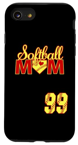 Softball Mutter Muttertag #99 Fastpitch Trikot Nummer 99 Hülle für iPhone SE (2020) / 7 / 8 von Softball Mom Mother's Day Fastpitch Jersey Gifts
