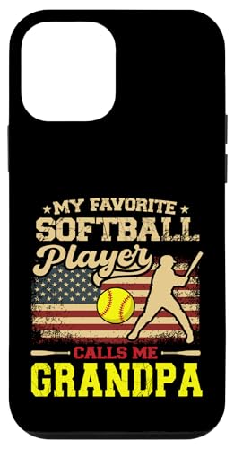 Vatertag Mein Lieblings-Softballspieler nennt mich Opa Hülle für iPhone 12 mini Vatertag Mein Lieblings-Softballspieler nennt mich Opa Hülle für iPhone 12 mini von Softball Player American Flag Grandpa Father's Day
