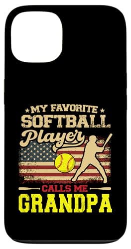 Vatertag Mein Lieblings-Softballspieler nennt mich Opa Hülle für iPhone 13 Vatertag Mein Lieblings-Softballspieler nennt mich Opa Hülle für iPhone 13 von Softball Player American Flag Grandpa Father's Day