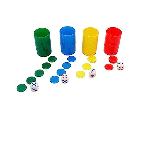 LOTE 3 PACKS 4 CUBILETES CON FICHAS DE PARCHÍS Y DADOS LOTE 3 PACKS 4 CUBILETES CON FICHAS DE PARCHÍS Y DADOS von Softee