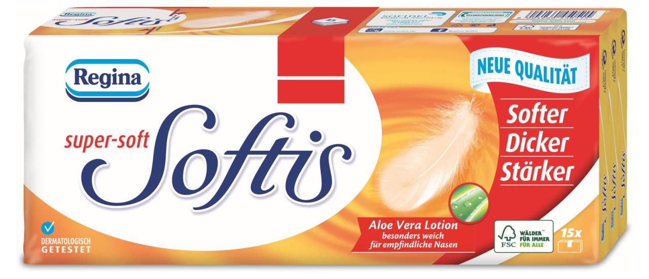 Softis Taschentücher Aloe Vera 4-lagig Softis Taschentücher Aloe Vera 4-lagig von Softis