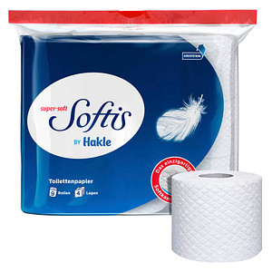 Softis Toilettenpapier 4-lagig, 9 Rollen von Softis