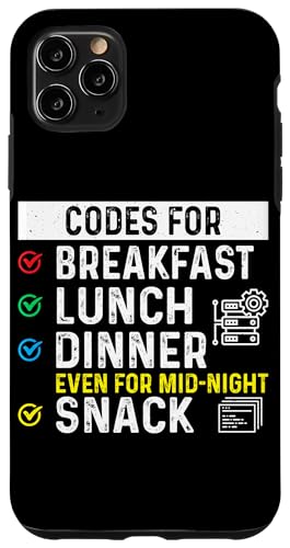 Codes Meal Software Entwickler Design für Programmierer Hülle für iPhone 11 Pro Max Codes Meal Software Entwickler Design für Programmierer Hülle für iPhone 11 Pro Max von Software Developer Designs For Coders