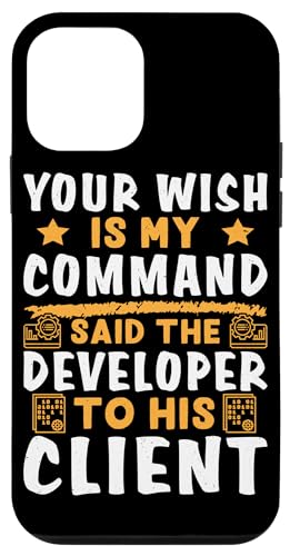 Ihr Wunsch ist mein Befehls-Softwareentwickler für Coder Hülle für iPhone 12 mini Ihr Wunsch ist mein Befehls-Softwareentwickler für Coder Hülle für iPhone 12 mini von Software Developer Designs For Coders