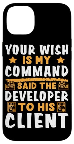 Ihr Wunsch ist mein Befehls-Softwareentwickler für Coder Hülle für iPhone 14 Plus Ihr Wunsch ist mein Befehls-Softwareentwickler für Coder Hülle für iPhone 14 Plus von Software Developer Designs For Coders
