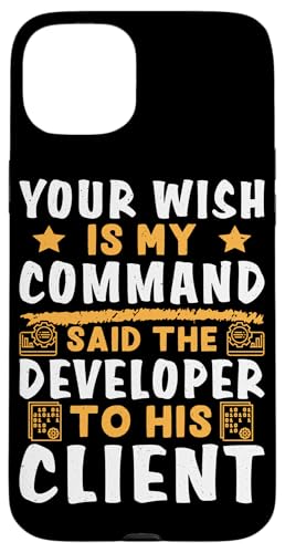 Ihr Wunsch ist mein Befehls-Softwareentwickler für Coder Hülle für iPhone 15 Plus Ihr Wunsch ist mein Befehls-Softwareentwickler für Coder Hülle für iPhone 15 Plus von Software Developer Designs For Coders