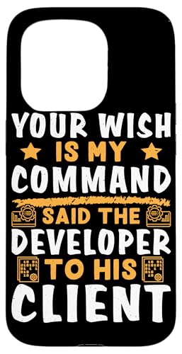 Ihr Wunsch ist mein Befehls-Softwareentwickler für Coder Hülle für iPhone 15 Pro Ihr Wunsch ist mein Befehls-Softwareentwickler für Coder Hülle für iPhone 15 Pro von Software Developer Designs For Coders
