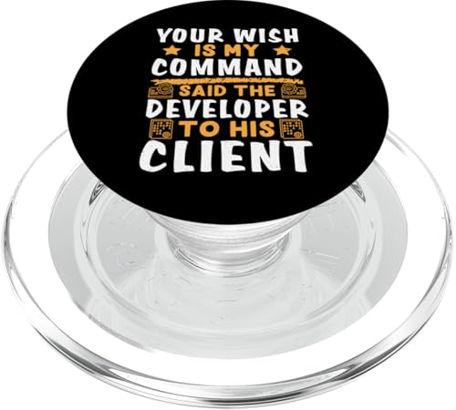 Ihr Wunsch ist mein Befehls-Softwareentwickler für Coder PopSockets PopGrip für MagSafe Ihr Wunsch ist mein Befehls-Softwareentwickler für Coder PopSockets PopGrip für MagSafe von Software Developer Designs For Coders