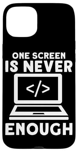 One Screen Never Enough Softwareentwickler für Coder Hülle für iPhone 15 Plus von Software Developer Designs For Coders