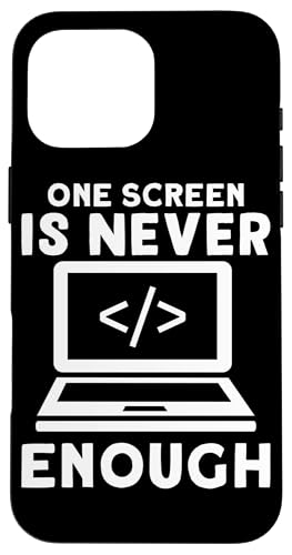 One Screen Never Enough Softwareentwickler für Coder Hülle für iPhone 16 Pro Max One Screen Never Enough Softwareentwickler für Coder Hülle für iPhone 16 Pro Max von Software Developer Designs For Coders