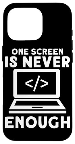 One Screen Never Enough Softwareentwickler für Coder Hülle für iPhone 16 Pro One Screen Never Enough Softwareentwickler für Coder Hülle für iPhone 16 Pro von Software Developer Designs For Coders
