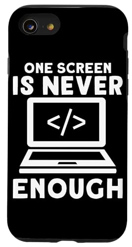 One Screen Never Enough Softwareentwickler für Coder Hülle für iPhone SE (2020) / 7 / 8 von Software Developer Designs For Coders