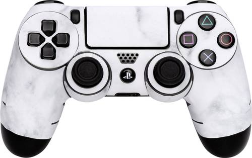 Software Pyramide Skin für PS4 Controller White Marble Cover PS4 von Software Pyramide