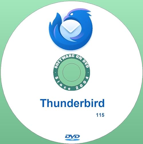 Neueste neue Version der Thunderbird-E-Mail-Software-App für Windows MAC oder Linux auf DVD (Windows) von Software on DVD
