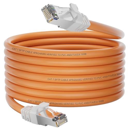 Soibke LAN Kabel 3 Meter, Netzwerkkabel Cat 7 Ethernetkabel 3m Schirmung Wlan Kabel, Hochgeschwindigkeit 10000Mbit/s 600MHz Gigabit Internetkabel S/FTP Patchkabel für Router Modem Soibke LAN Kabel 3 Meter, Netzwerkkabel Cat 7 Ethernetkabel 3m Schirmung Wlan Kabel, Hochgeschwindigkeit 10000Mbit/s 600MHz Gigabit Internetkabel S/FTP Patchkabel für Router Modem von Soibke