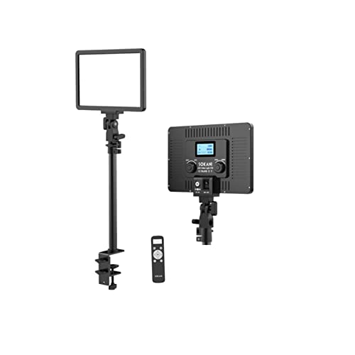 Sokani P25 Key Light LED-Panel-Leuchten,Bi-Color 2800K-8000K LED-Videoleuchte,Fülllicht zum Streamen,Aufnehmen von Videos,Tischhalterung aus Metall von Sokani