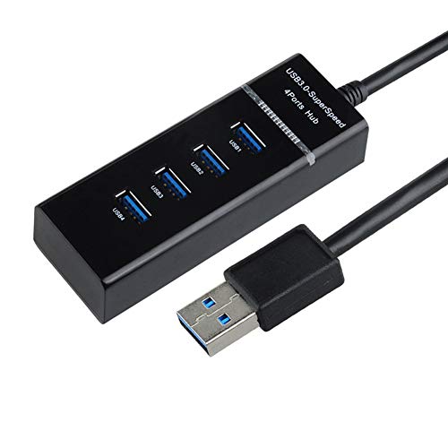 USB-Hub mit 4 Ports, High Speed USB 3.0: 5 Gbit/s Daten-Hub von Soke-Six