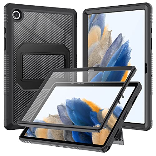Soke Galaxy Tab A8 Hülle 10,5 Zoll (SM-X200/X205/X207), mit integriertem Displayschutz, robuste Ganzkörper-Schutzhülle für 2022 Samsung Galaxy Tab A8 10,5 Zoll (26,7 cm), Schwarz von Soke