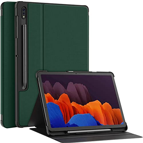 Soke Galaxy Tab S8+/S7 FE/S7 Plus Hülle mit S-Stifthalter [SM-X800/X806/T730/T736B/T970/T975] – Stoßfeste Stand-Folio-Hülle für Samsung Tab S8+ 2022/S7 FE 2021/S7 Plus 2020 12,4 Zoll Tablet, Mitte von Soke