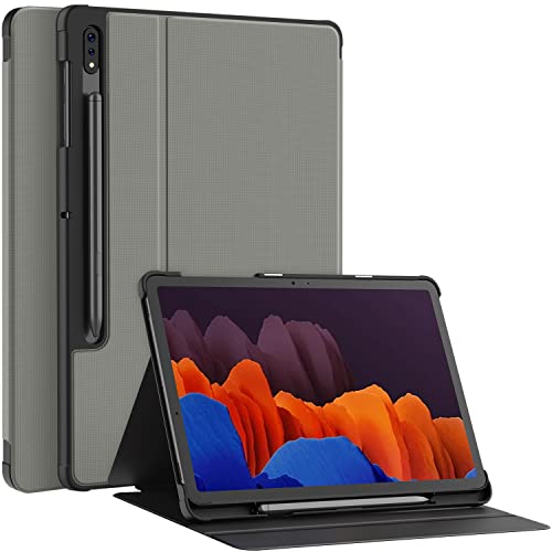 Soke Galaxy Tab S8+/S7 FE/S7 Plus Hülle mit S-Stifthalter [SM-X800/X806/T730/T736B/T970/T975] – Stoßfeste Stand-Folio-Hülle für Samsung Tab S8+ 2022/S7 FE 2021/S7 Plus 2020 12,4 Zoll Tablet, leicht von Soke