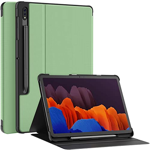 Soke Galaxy Tab S8+/S7 FE/S7 Plus Hülle mit S-Stifthalter [SM-X800/X806/T730/T736B/T970/T975] – Stoßfeste Stand-Folio-Hülle für Samsung Tab S8+ 2022/S7 FE 2021/S7 Plus 2020 12,4 Zoll Tablet, passend a von Soke