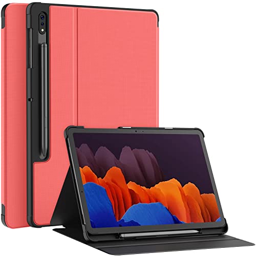 Soke Galaxy Tab S8+/S7 FE/S7 Plus Hülle mit S-Stifthalter [SM-X800/X806/T730/T736B/T970/T975] – Stoßfeste Stand-Folio-Schutzhülle für Samsung Tab S8+ 2022/S7 FE 2021/S7 Plus 2020 12,4 Zoll Tablet, von Soke