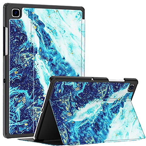 Soke Hülle für Samsung Galaxy Tab A7 10.4 2020, Folio Schlank TPU Schutzhülle, Smart Cover mit Mehrfachwinkel Standfunktion für Galaxy Tab A7 T505/T500/T507 10.4 Zoll, Meeresblau von Soke