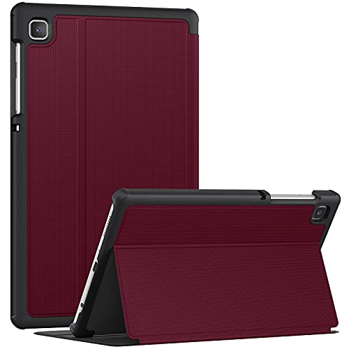 Soke Hülle für Samsung Galaxy Tab A7 Lite 8.7 Zoll 2021, Premium TPU Leder Folio Ständer Schutzhülle, Magnetische Smart Cover Case für Samsung Tab A7 SM-T220/SM-T225, Wein von Soke