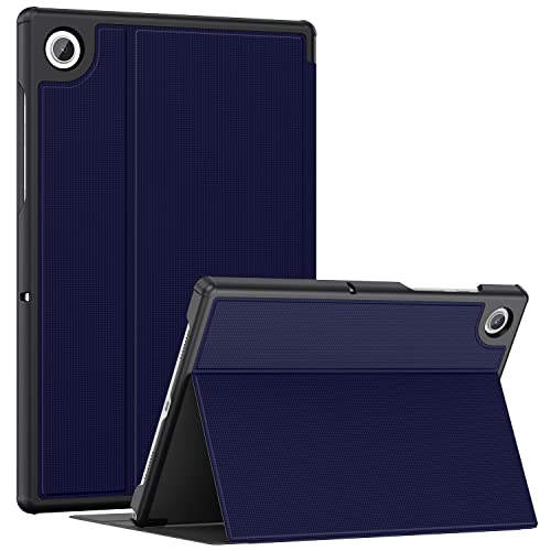 Soke Hülle für Samsung Galaxy Tab A8 10,5 Zoll (2021 Modell SM-X200/X205), Premium TPU Rückseite Folio Schutzhülle, Magnetische Smart Cover mit Mehrere Winkel + Auto Schlaf/Aufwach, Marine Blau von Soke