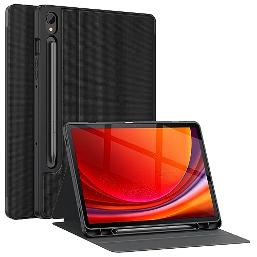 Soke Schutzhülle für Samsung Galaxy Tab S9 2023 [SM-X710/X716B/X718U] – Premium stoßfeste Stand-Folio-Hülle, mehrere Betrachtungswinkel, weiche TPU-Rückabdeckung für Galaxy Tab S9 11 Zoll Tablet, von Soke