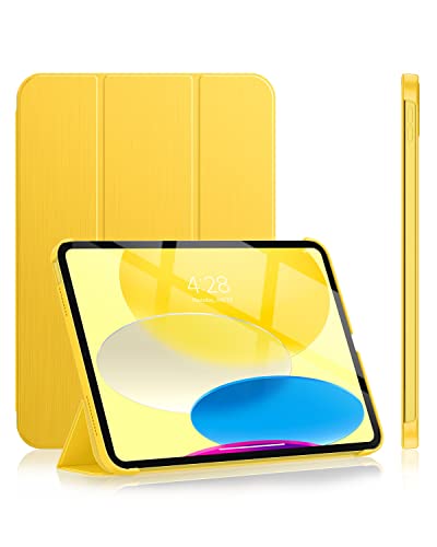 Soke Schutzhülle für iPad 11. Generation (A16) 27,9 cm (11 Zoll) 2025 & 10. Generation 2022 – [Auto Wake/Sleep + schlanker dreifach faltbarer Ständer], schützende harte PC-Rückabdeckung für Apple iPad von Soke