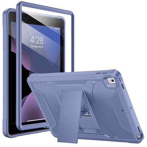 Soke Schutzhülle für iPad 6. / 5. Generation, 24,6 cm (9,7 Zoll), 2018/2017, mit integriertem Displayschutz und Ständer, robuste, robuste Schutzhülle für Apple iPad Air 2/Pro 9,7 Zoll (24,6 cm von Soke