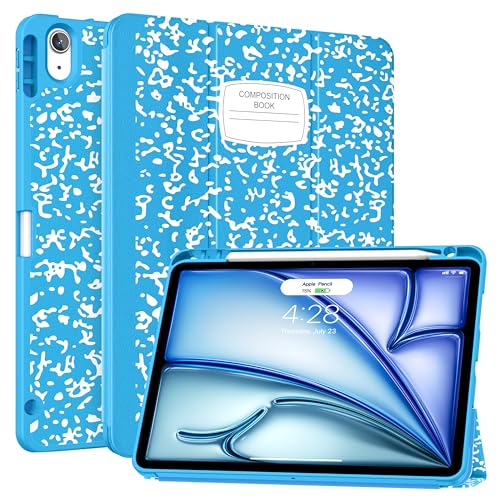 Soke Schutzhülle für iPad Air 6. / Air 5. / Air 4. Generation, 10,9 Zoll (2020–2024) mit Stifthalter, Premium-Schutz, weiche TPU-Rückseite und automatischer Schlaf-/Wachmodus, iPad Air Hülle 6/5/4 von Soke