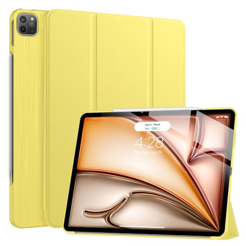 Soke Schutzhülle für iPad Pro 12.9 Zoll (32.8 cm), 2021 (5. Generation) – [schlanker, Premium-Schutzhülle für iPad Pro 12.9 Zoll (32.8 cm), Gelb von Soke