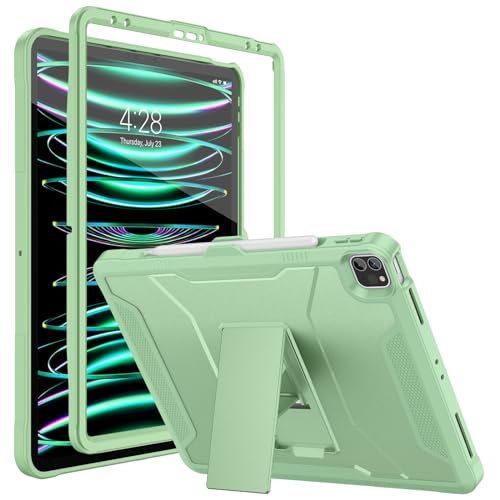 Soke Schutzhülle für iPad Pro 32,8 cm (12,9 Zoll), 6. / 5. / 4. Generation (Version 2022/2021/2020), robuste, stoßfeste Schutzhülle mit integriertem Ständer, für Apple iPad Pro 12,9 Zoll (32,9 cm), von Soke