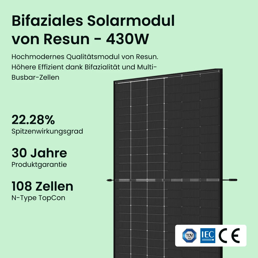 430W Balkonkraftwerk - SolGenix 430W Balkonkraftwerk - SolGenix von SolGenix