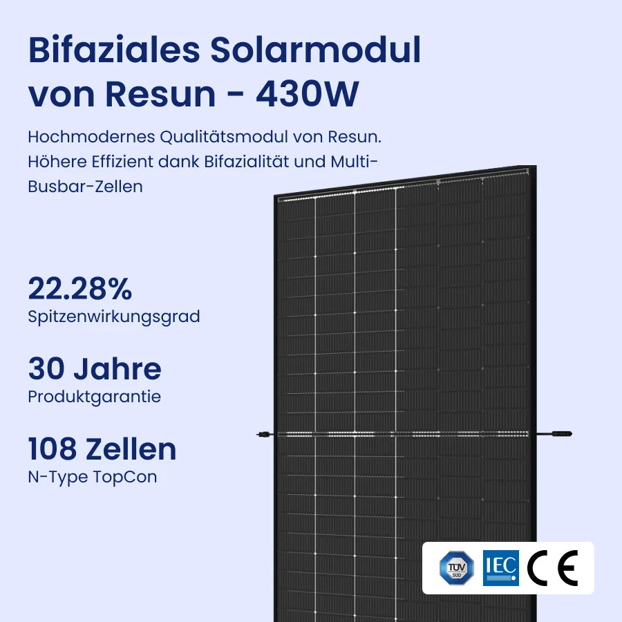 860W Balkonkraftwerk - SolGenix 860W Balkonkraftwerk - SolGenix von SolGenix