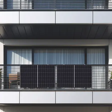 860W Balkonkraftwerk mit Balkonhalterung (Winkel) - SolGenix von SolGenix