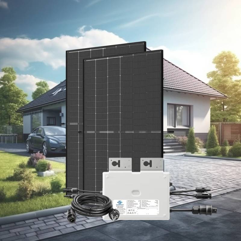 860W Balkonkraftwerk mit Blechdach-Halterung - SolGenix von SolGenix