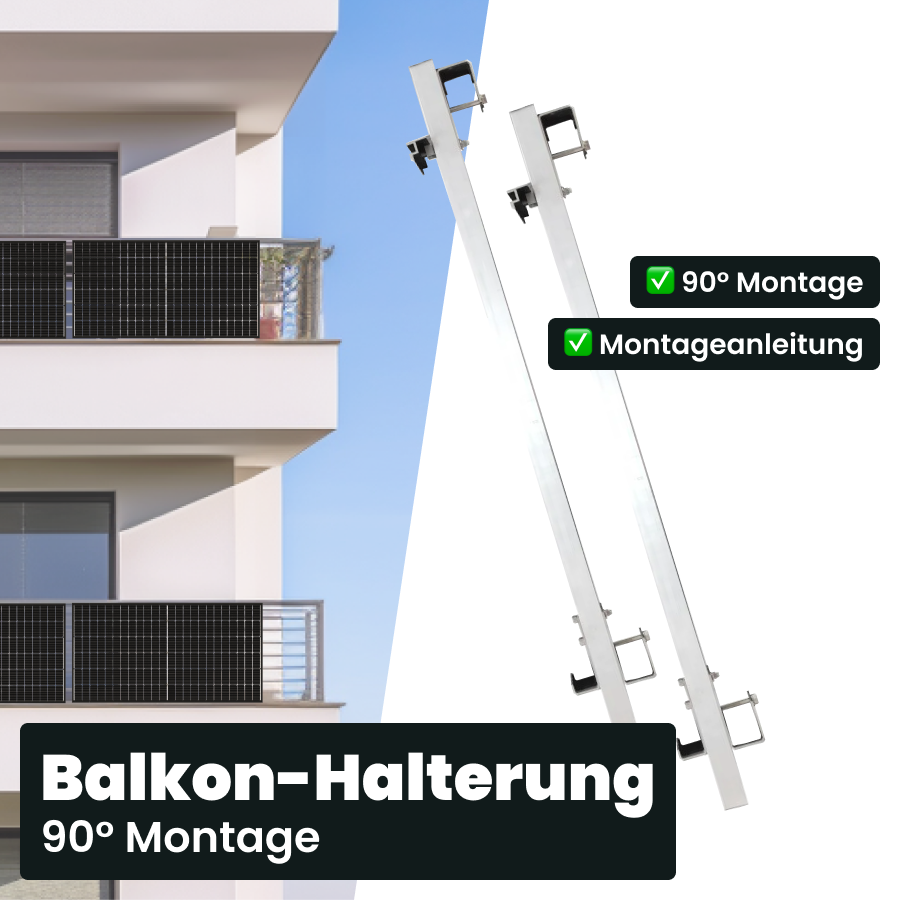Halterung: Balkon (90°) von SolGenix