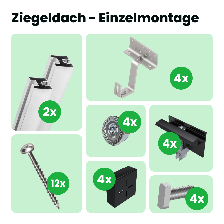 Halterung: Ziegeldach Halterung: Ziegeldach von SolGenix