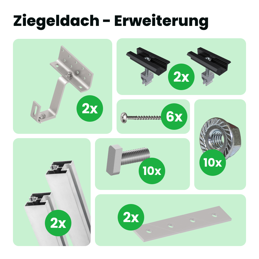 Halterung: Ziegeldach Halterung: Ziegeldach von SolGenix