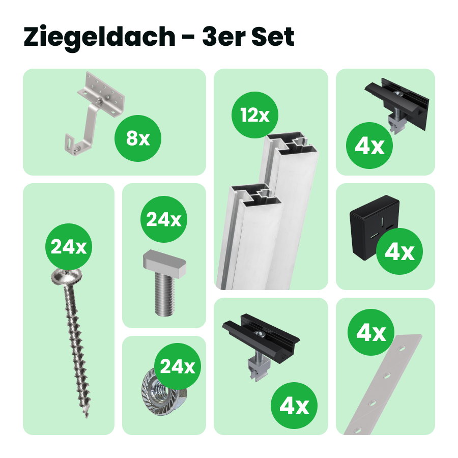 Halterung: Ziegeldach Halterung: Ziegeldach von SolGenix