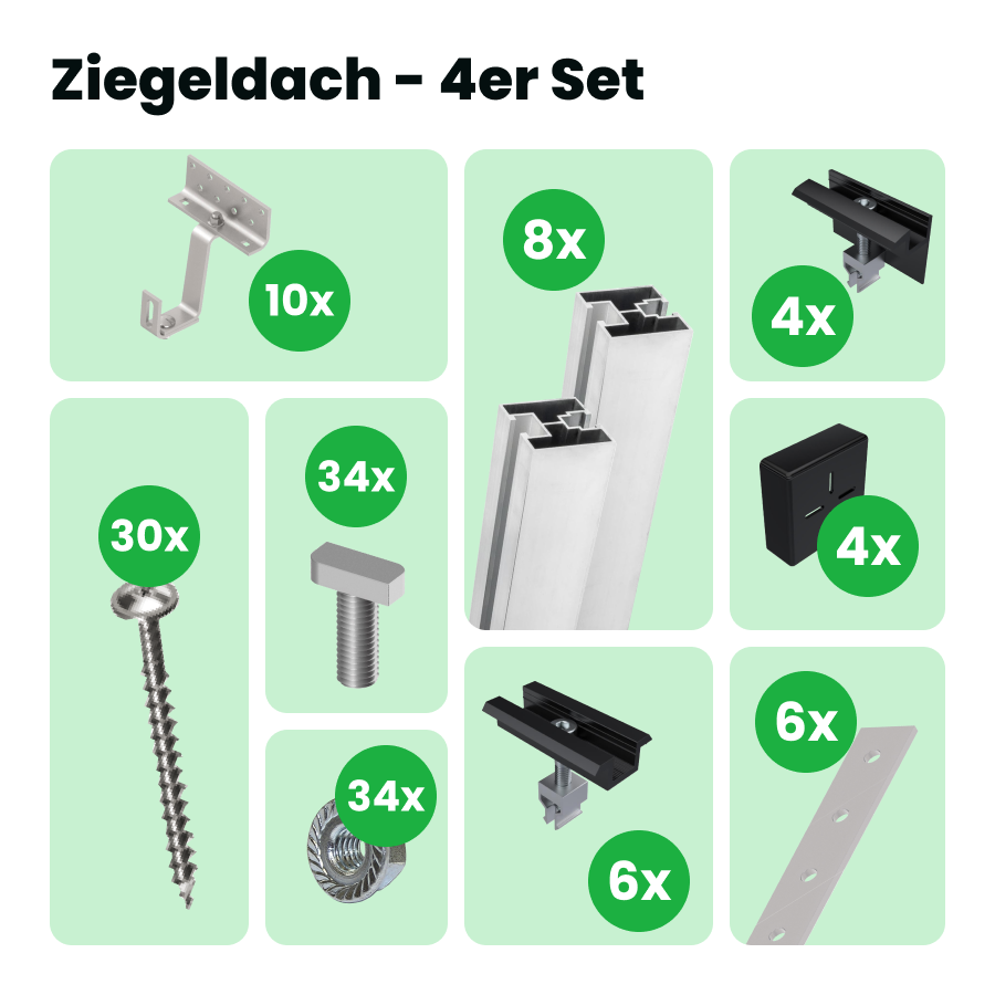 Halterung: Ziegeldach Halterung: Ziegeldach von SolGenix
