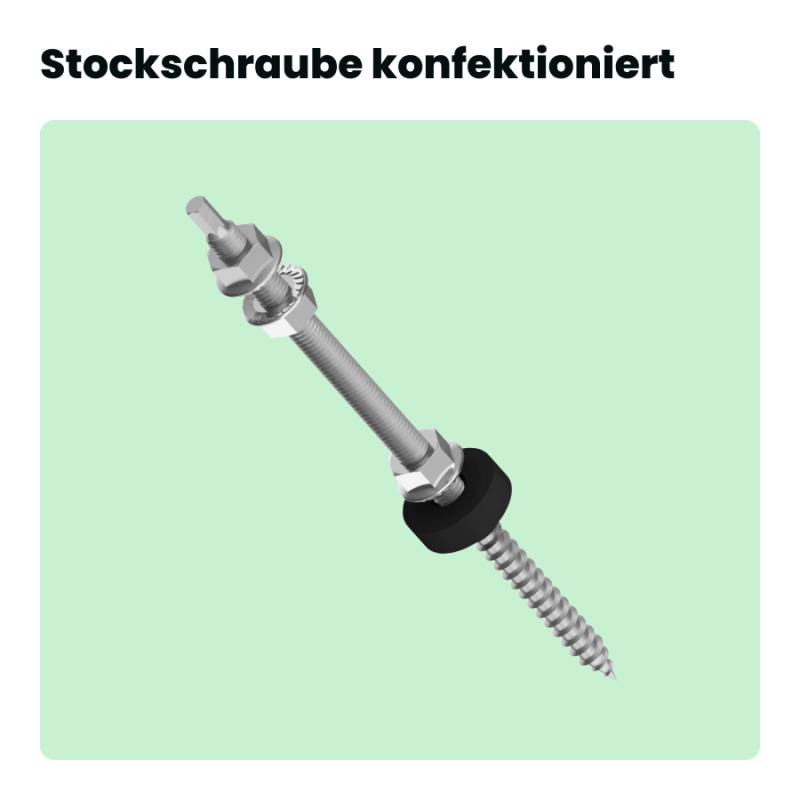 Stockschraube für Solarmontage von SolGenix