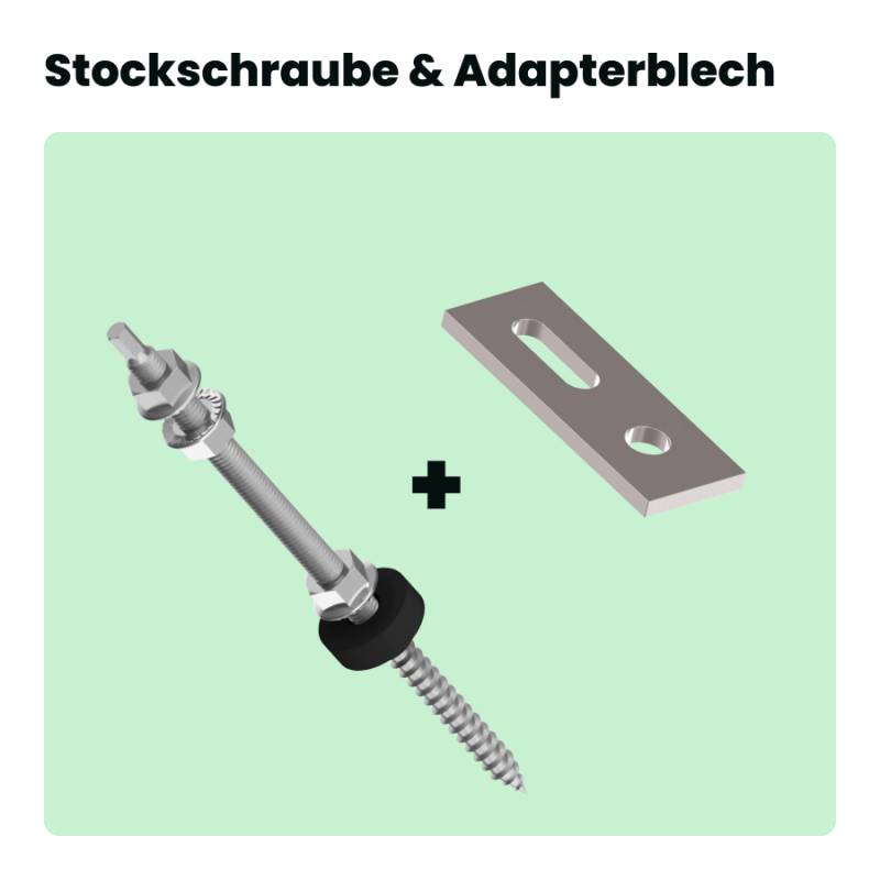 Stockschraube für Solarmontage von SolGenix