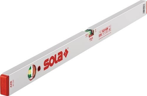 Sola Wasserwaage AZB 120cm Alu.silber 0,5 mm/m 0,50 mm/m 01011401 von Sola