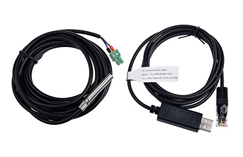 EPEVER Temperatursensor und Kommunikationskabel USB-RS485-Kabel (CC-USB-RS485-150U) für Solarladeregler von SolaMr