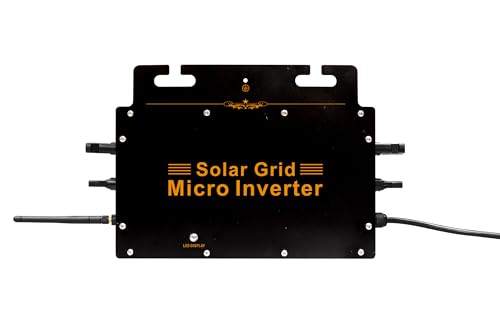 SolaMr 600W Grid Connect Wechselrichter Solar Micro Wechselrichter 120V/230V Auto, WiFi - Microinverter mit App-Überwachung für Home Outdoor PV Panel-600W von SolaMr